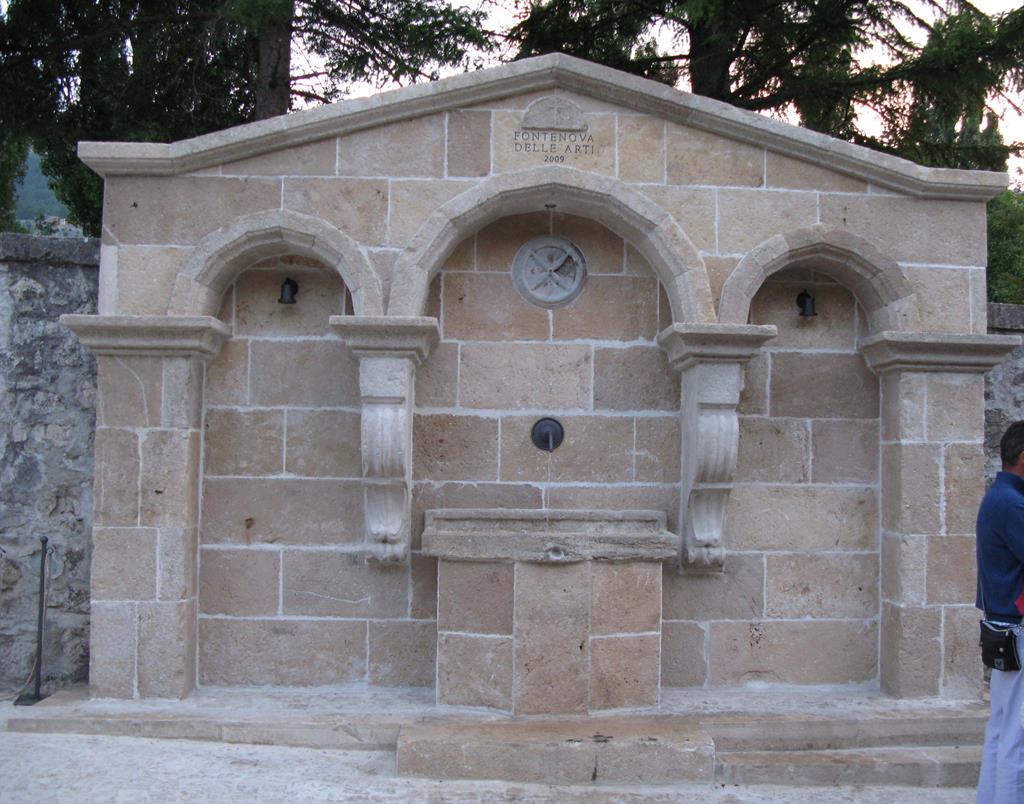 fontana realizzata a Pescocostanzo L'Aquila
